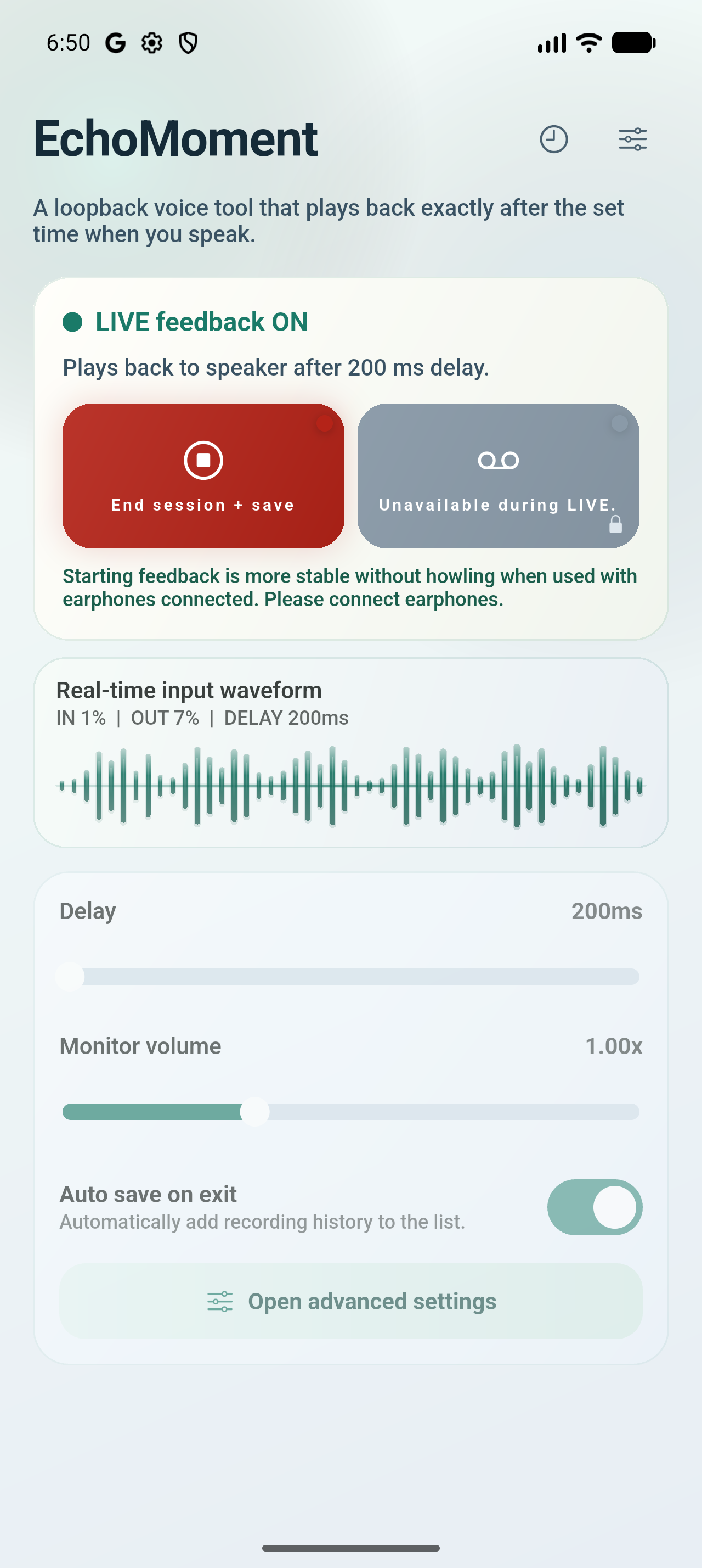 EchoMoment — Live-Sprachfeedback