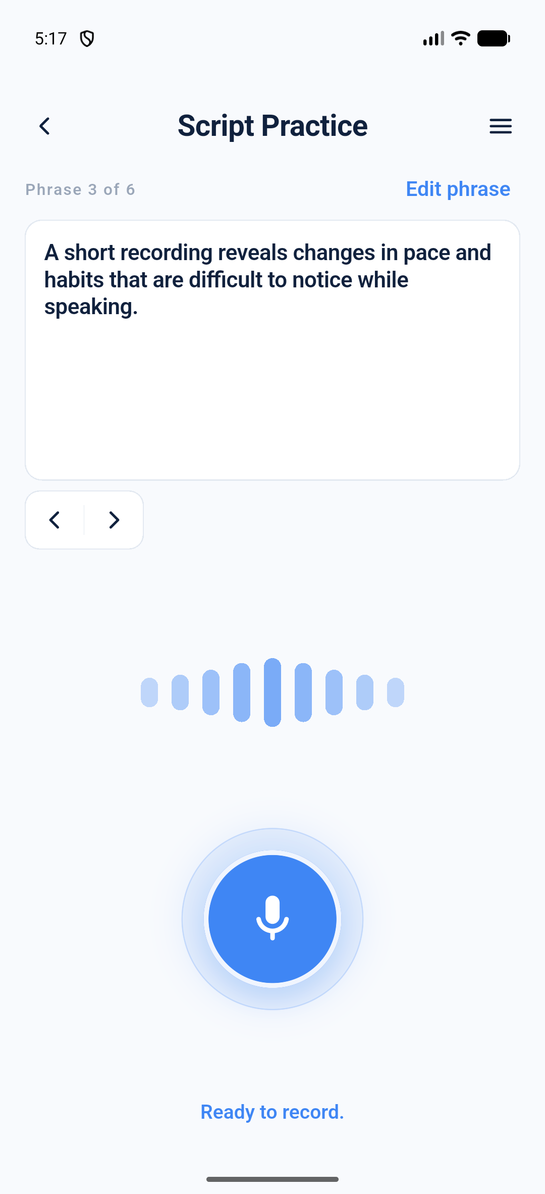 Pressay — Entraînement avec un texte
